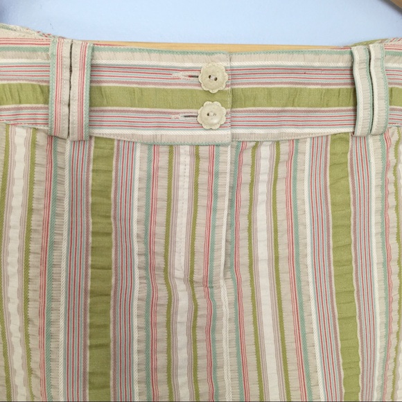 Cabi 308 Seersucker Striped Pencil Skirt - Picture 2 of 5